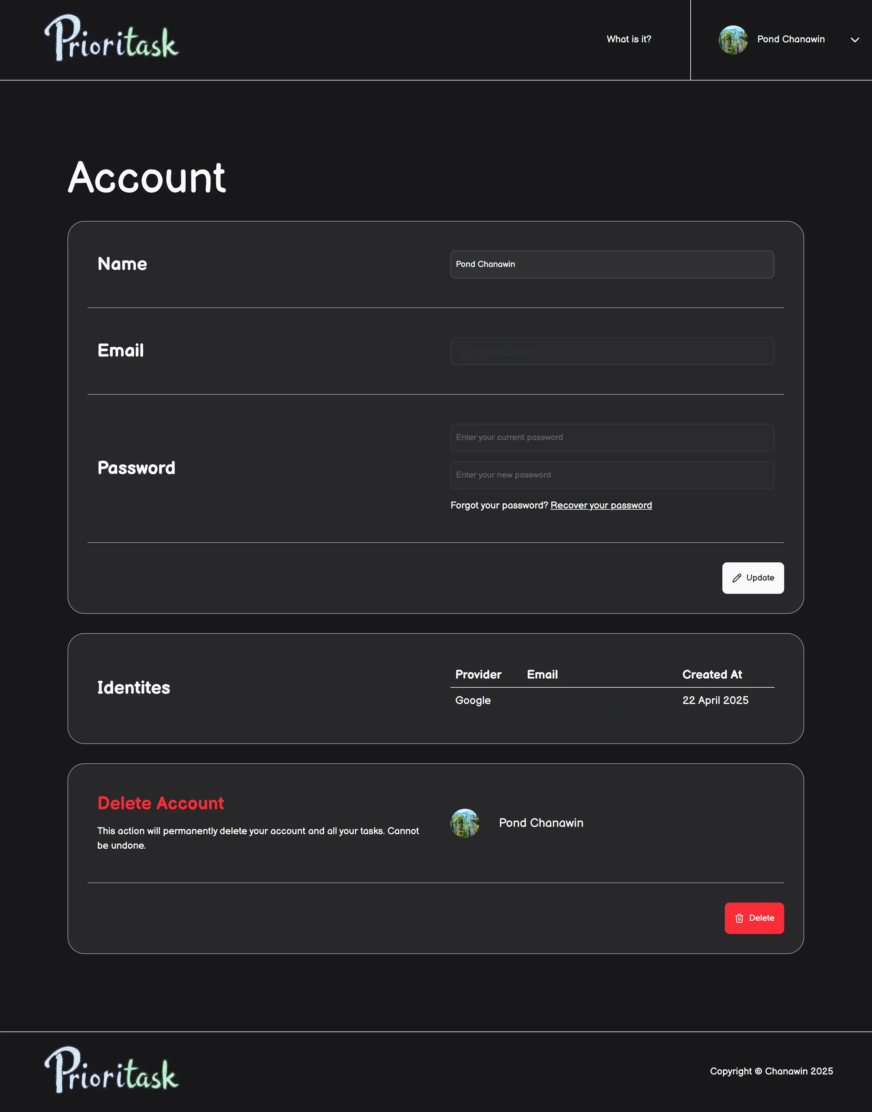 Project screenshot